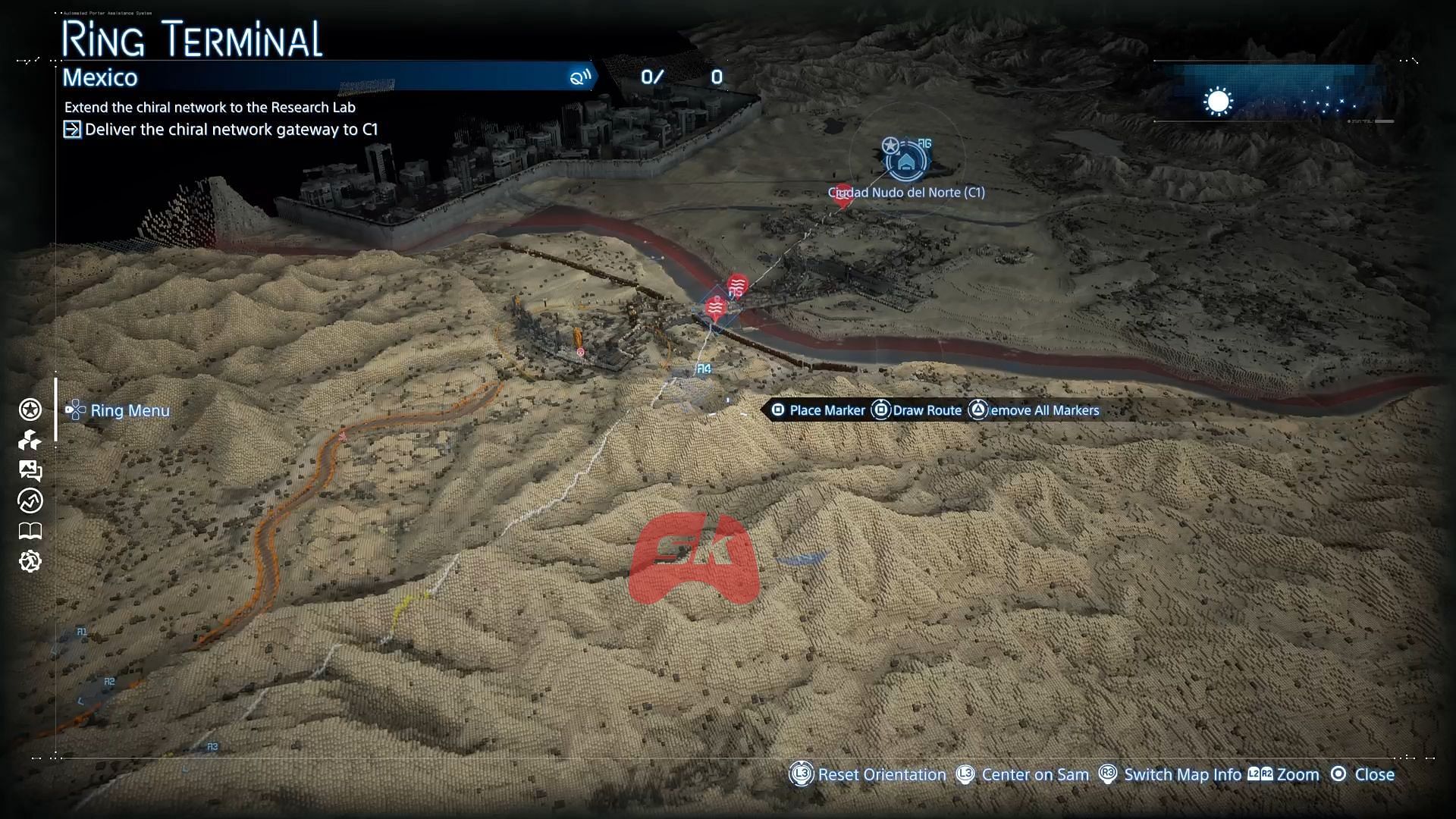 Plot your route in the game (Image via Sportskeeda Gaming / Sony Interactive Entertainment)